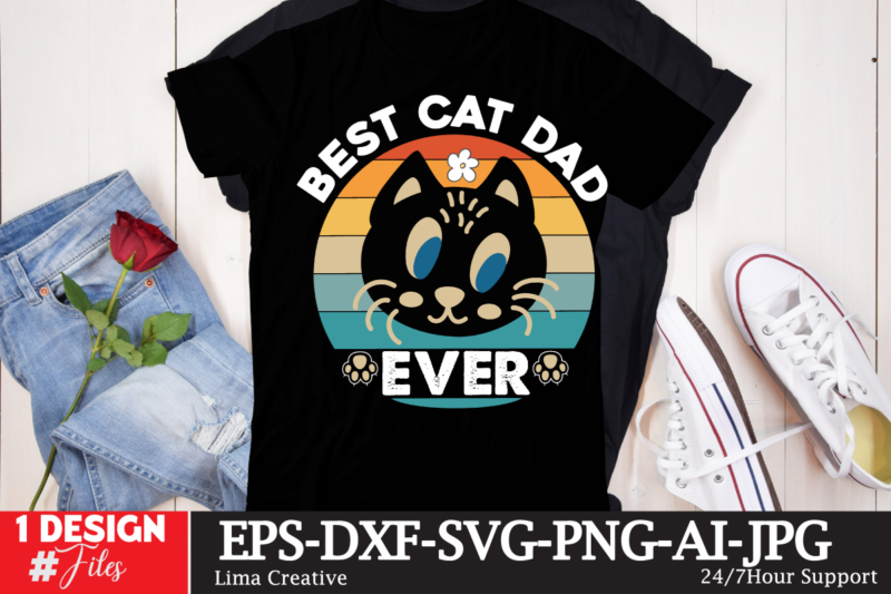 Best Cat Dad Ever T-shirt Design,t-shirt design,t shirt design,how to design a shirt,tshirt design,tshirt design tutorial,custom shirt design,t-shirt design tutorial,illustrator tshirt design,t shirt design tutorial,how to design a tshirt,learn tshirt