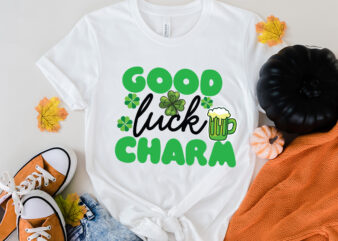 Good Luck Charm T-Shirt Design , Good Luck Charm SVG Cut File, ST .Patricks T-Shirt Design, ST .Patricks Sublimation Design, St.Patrick’s Day T-Shirt Design bundle, Happy St.Patrick’s Day SublimationBUndle ,