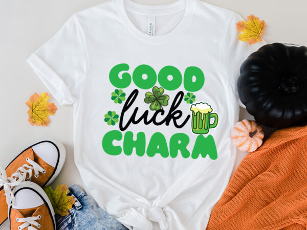 Good luck charm t-shirt design , good luck charm svg cut file, st .patricks t-shirt design, st .patricks sublimation design, st.patrick’s day t-shirt design bundle, happy st.patrick’s day sublimationbundle ,