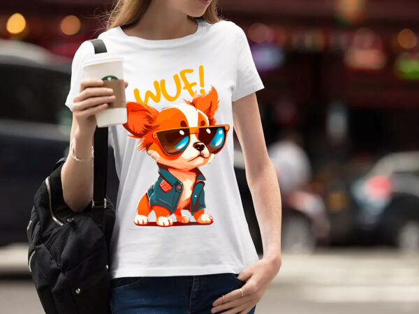 Puppy vector illustration for t-shirt design