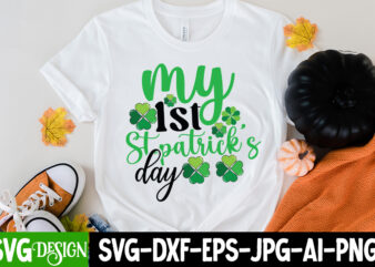 My 1st St.Patrick’s Day T-Shirt Design, My 1st St.Patrick’s Day SVG Cut File, Happy St.Patrick’s Day T-Shirt Design, Happy St.Patrick’s Day SVG Cut File, Lucky SVG,Retro svg,St Patrick’s Day SVG,Funny