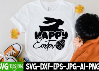 Happy Easter T-Shirt Design, Happy Easter SVG Cut File, Easter SVG Bundle, Easter SVG, Happy Easter SVG, Easter Bunny svg, Retro Easter Designs svg, Easter for Kids, Cut File Cricut,