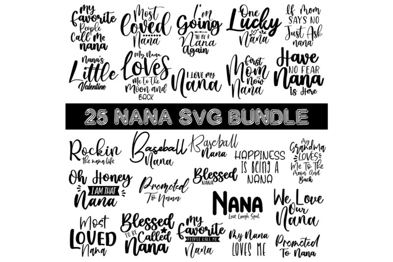 Nana SVG Bundle