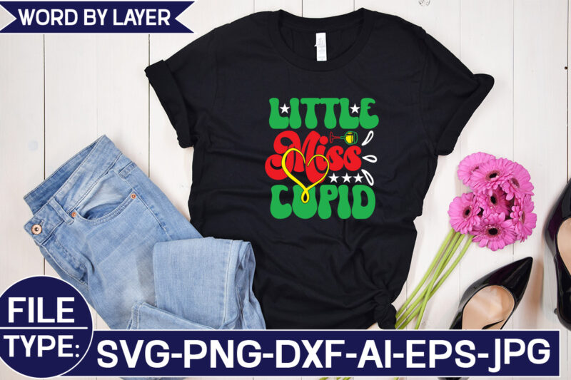 Little Miss Cupid SVG Cut File
