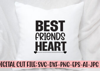 Best Friends Heart SVG Design