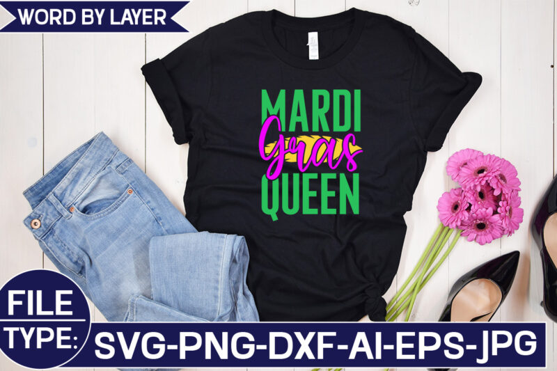 Mardi Gras Queen SVG Cut File