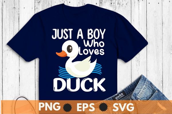 Just a boy who love Rubber Duck white Rubber Duckie Bath t shirt design vector, cute rubber duck bath ducks, bubble bath, rubber duck, fun rubber duck design, cute rubber