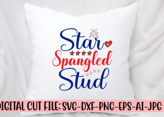 Star Spangled Stud SVG Cut File t shirt template vector