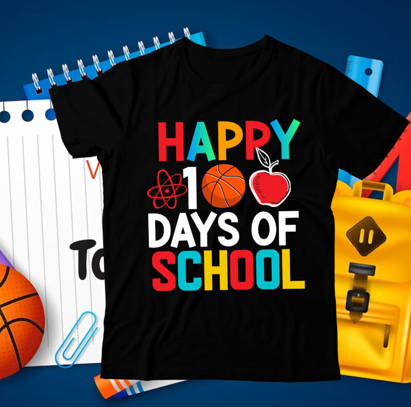 Happy 100 Days of School T-Shirt Design, Happy 100 Days of School SVG Cut File, 100 Days of School svg, 100 Days of Making a Difference svg,Happy 100th Day of