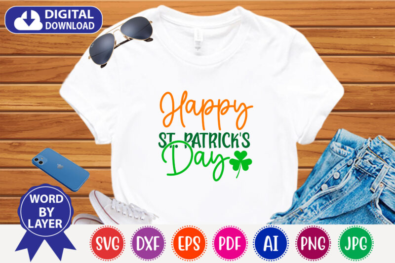 20 ST. Patrick’s SVG t-shirt design bundle, Saint patrick’s T-shirt design bundle