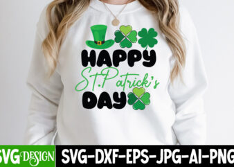 Happy St.Patrick’s Day T-Shirt Design, Happy St.Patrick’s Day SVG Cut File, Lucky SVG,Retro svg,St Patrick’s Day SVG,Funny St Patricks Day svg,Irish svg,Shamrock svg,Lucky shirt svg cut file,St. Patrick’s day svg