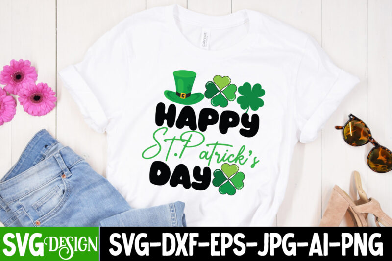 Happy St.Patrick's Day T-Shirt Design, Happy St.Patrick's Day SVG Cut File, Lucky SVG,Retro svg,St Patrick's Day SVG,Funny St Patricks Day svg,Irish svg,Shamrock svg,Lucky shirt svg cut file,St. Patrick's day svg