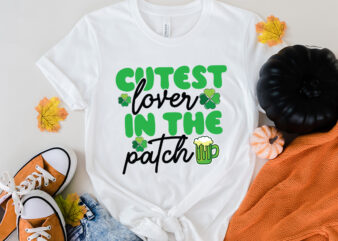 Cutest Lover in the Patch T-Shirt Design, Cutest Lover in the Patch SVG Cut File, ST .Patricks T-Shirt Design, ST .Patricks Sublimation Design, St.Patrick’s Day T-Shirt Design bundle, Happy St.Patrick’s