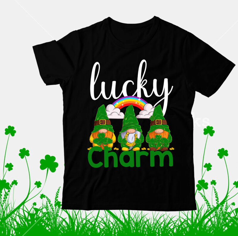 Lucky Charm T-Shirt Design, Lucky Charm SVG Cut File, Happy St.Patrick's Day T-shirt Design,.studio files, 100 patrick day vector t-shirt designs bundle, Baby Mardi Gras number design SVG, buy patrick