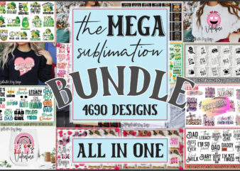 Mega Sublimation Bundle t shirt designs for sale