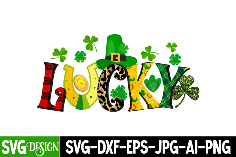 lUCKY Sublimation PNG , lUCKY SVG Cut File, St. Patrick's Day Png, Lucky Shamrock Png, Retro St. Patty's Day Png Design, Green Leopard, Retro Lucky Png, Clover Png, Sublimation Design