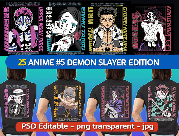 1K+ anime t shirt design bundles