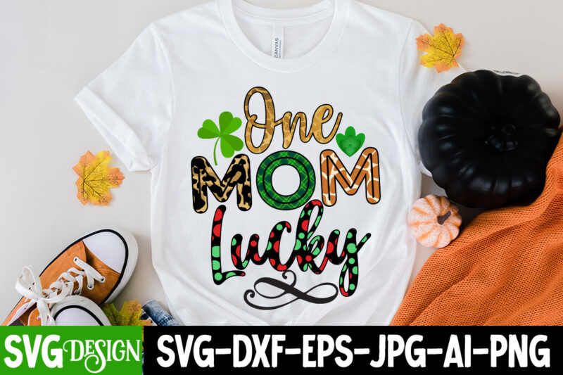 One Mom Lucky Sublimation PNG ,St. Patrick's Day Png, Lucky Shamrock Png, Retro St. Patty's Day Png Design, Green Leopard, Retro Lucky Png, Clover Png, Sublimation Design ,Irish SVG, Irish