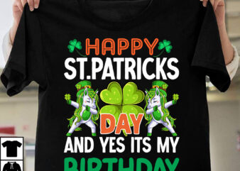 Happy St.patrick’s Day And Yes Its My Birthday T-shirt Design,.studio files, 100 patrick day vector t-shirt designs bundle, Baby Mardi Gras number design SVG, buy patrick day t-shirt designs for
