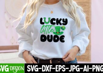 Lucky little Dude T-Shirt Design, Lucky little Dude SVG Cut File, Happy St.Patrick’s Day T-Shirt Design, Happy St.Patrick’s Day SVG Cut File, Lucky SVG,Retro svg,St Patrick’s Day SVG,Funny St Patricks