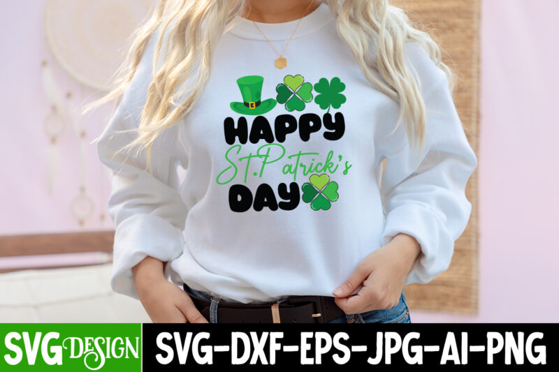 Happy St.Patrick's Day T-Shirt Design, Happy St.Patrick's Day SVG Cut File, Lucky SVG,Retro svg,St Patrick's Day SVG,Funny St Patricks Day svg,Irish svg,Shamrock svg,Lucky shirt svg cut file,St. Patrick's day svg