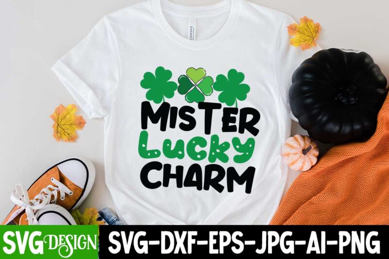 Mister Lucky Charm T-Shirt Design, Mister Lucky Charm SVG Cut File, Happy St.Patrick's Day T-Shirt Design, Happy St.Patrick's Day SVG Cut File, Lucky SVG,Retro svg,St Patrick's Day SVG,Funny St Patricks