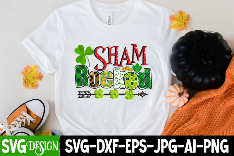 Sham Rocked Sublimation PNG , St. Patrick's Day Png, Lucky Shamrock Png, Retro St. Patty's Day Png Design, Green Leopard, Retro Lucky Png, Clover Png, Sublimation Design ,Irish SVG, Irish