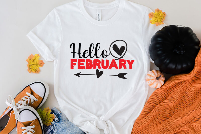 Hello February T-Shirt Design , Hello February SVG Cut File, LOVE Sublimation Design, LOVE Sublimation PNG , Retro Valentines SVG Bundle, Retro Valentine Designs svg, Valentine Shirts svg, Cute Valentines