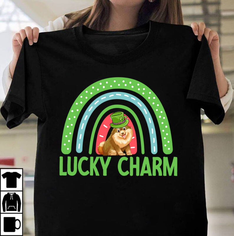 Lucky Charm T-Shirt Design, Lucky Charm SVG Cut File, St.Patrick's Day T-Shirt Design bundle, Happy St.Patrick's Day SublimationBUndle , St.Patrick's Day SVG Mega Bundle , ill be irish in a