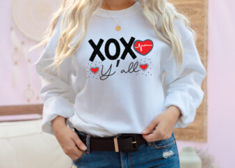 XOXO Y’all T-Shirt Design, XOXO Y’all SVG Cut File, LOVE Sublimation Design, LOVE Sublimation PNG , Retro Valentines SVG Bundle, Retro Valentine Designs svg, Valentine Shirts svg, Cute Valentines svg,