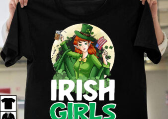 Irish Girls T-shirt Design,.studio files, 100 patrick day vector t-shirt designs bundle, Baby Mardi Gras number design SVG, buy patrick day t-shirt designs for commercial use, canva t shirt design,