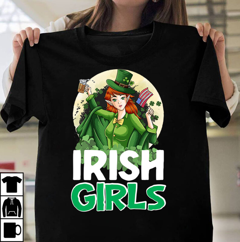 Irish Girls T-shirt Design,.studio files, 100 patrick day vector t-shirt designs bundle, Baby Mardi Gras number design SVG, buy patrick day t-shirt designs for commercial use, canva t shirt design,