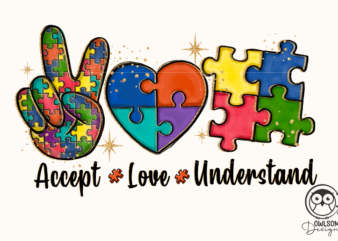 Accept Love Understand Autism PNG