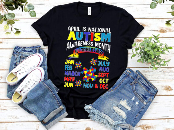 April is national autism awareness month kids boy girl nl 2002 t shirt vector