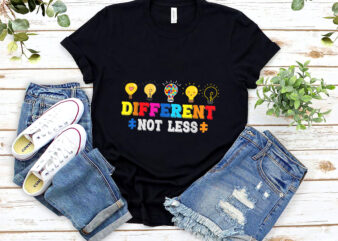 Autism Awareness Different Not Less Support Autism Autistic NL t shirt vector