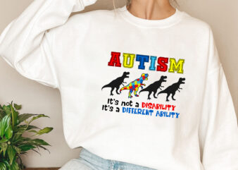 Autism Awareness, Neurodiversity Dinosaur, Autistic Pride, Autism Mom Shirt, Autism Dinosaur Shirt, Rainbow Dinosaur Neurodiversity PNG file PL