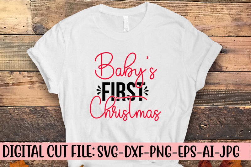 Baby’s First Christmas SVG Cut File