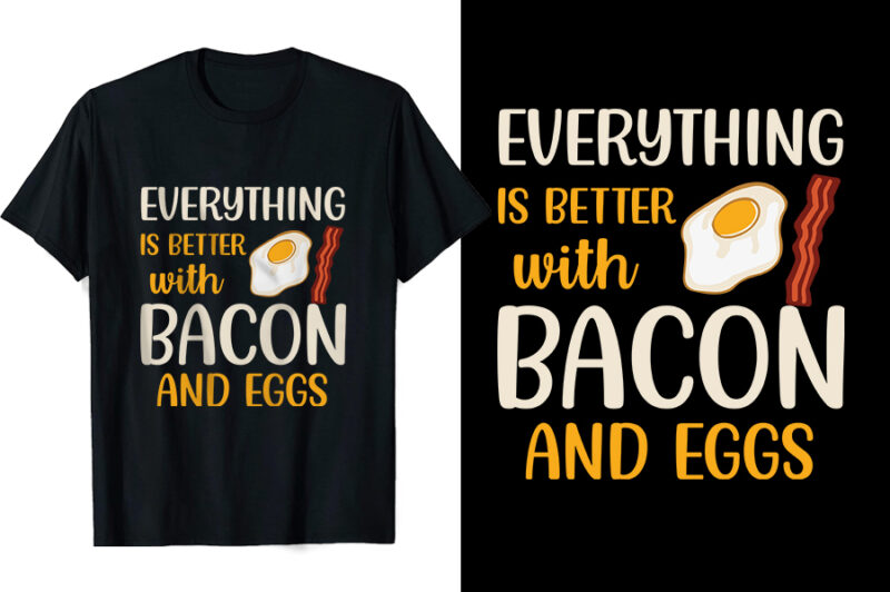 Best selling t-shirt design bundle, best selling t-shirts, T-shirt vector, Trendy T-shirts, Bacon T-shirt