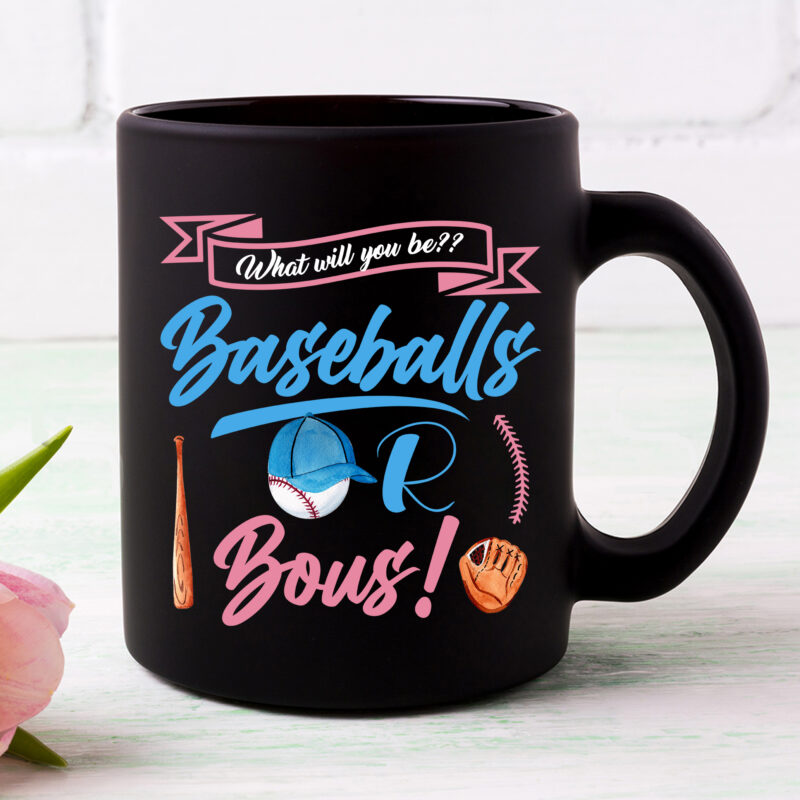Baseball Or Bows Gender Reveal Pregnancy Announcement NC 1402