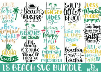 Beach svg bundle