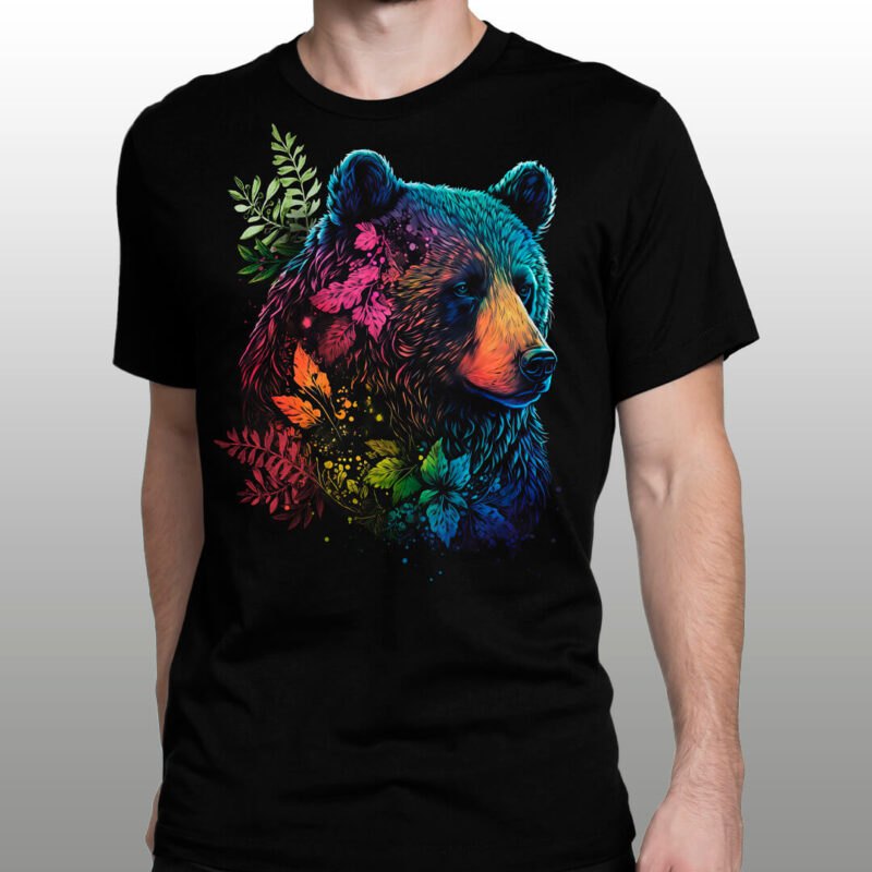 10 Colorful T-shirt Designs Bundle