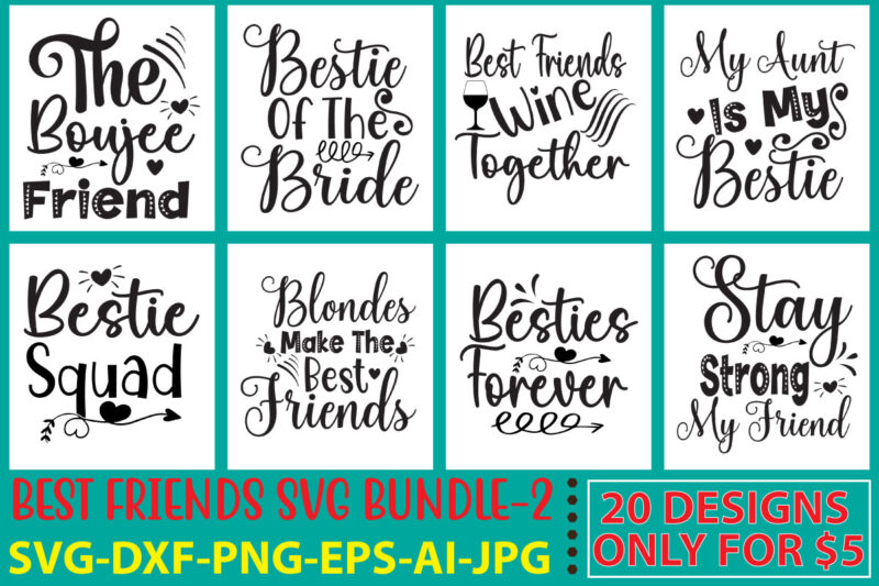 Best Friends SVG Bundle