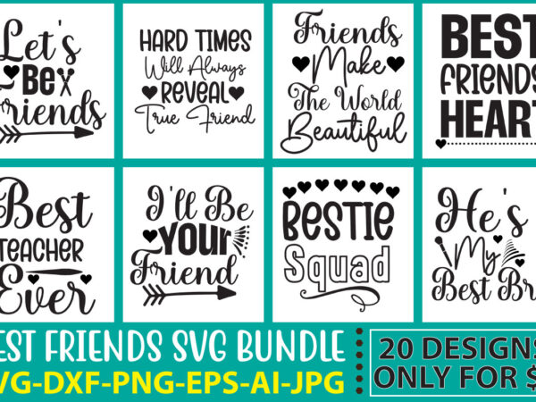 Best friends svg bundle t shirt template