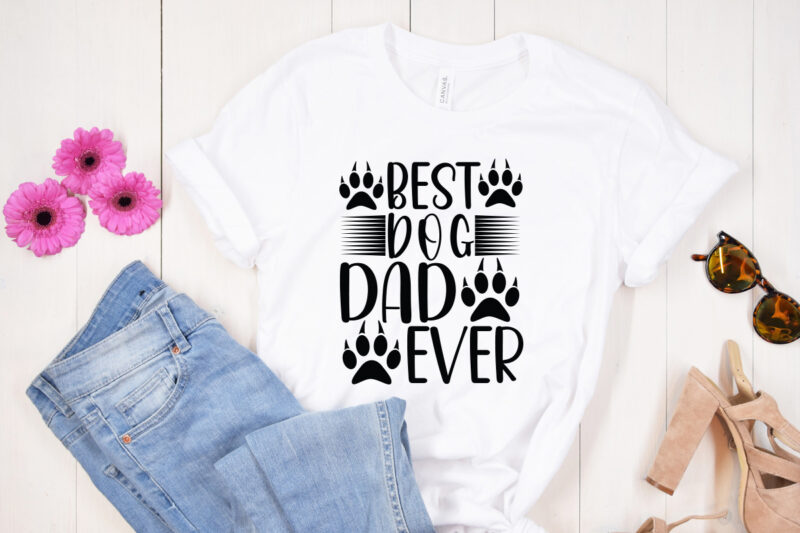 Best dog dad ever SVG design, Moon Cat SVG, Cat SVG Files for Silhouette, Cameo & Cricut.Moon Star Animal, Luna Cat Silhouette SVG, Cat With Star, Magical Cat Clipart, Dog