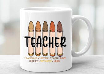 Black Teacher Melanin Crayons T-Shirt Design, Black History Month Gift for Teacher, Black Teacher PNG Files, Melanin Teacher Black Pride PNG, BLM NC 1002