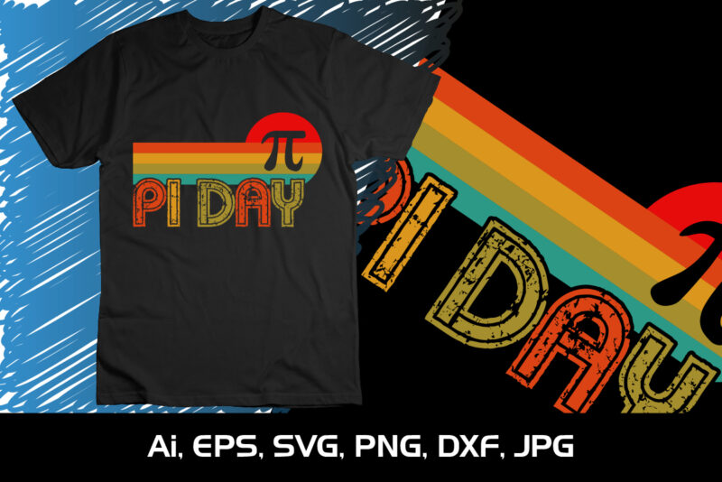 National Pi Day T-shirt Design Graphic, Shirt Print Template, SVG Pi Day
