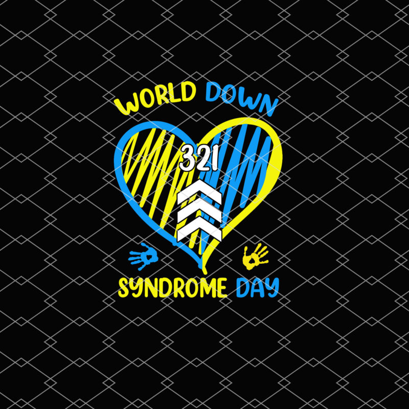 Blue Yellow Heart 21 World Down Syndrome Awareness Day 2023 NL 2801 2