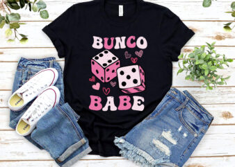 Bunco Babe Funny Bunco Game Night Women Retro Groovy Gamble NL 0602