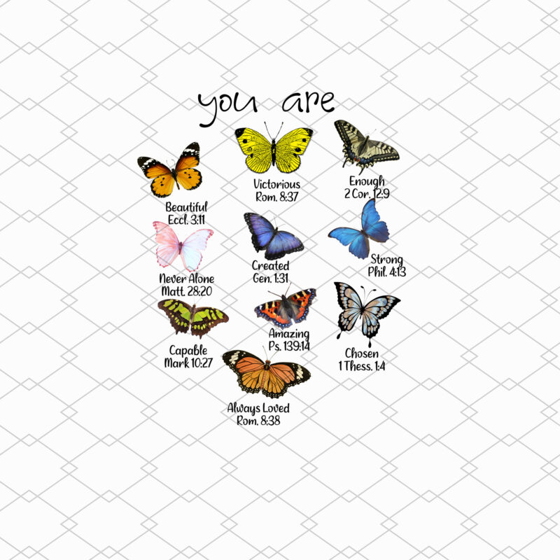 Butterfly Bible Verse Christians PNG, Inspiration Bible, Butterfly t-shirt Design, Butterfly Lovers shirt, Inspirational quote PNG, Png Digital File NL 1502