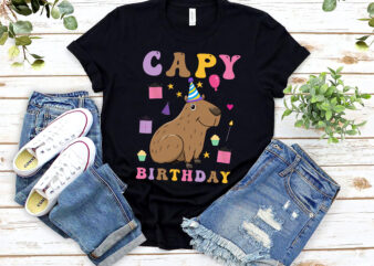 Capy Birthday Cappybara Capybara Lovers Funny Cavy Capy Birthday Kids Boys Girls NL 0202 t shirt vector file